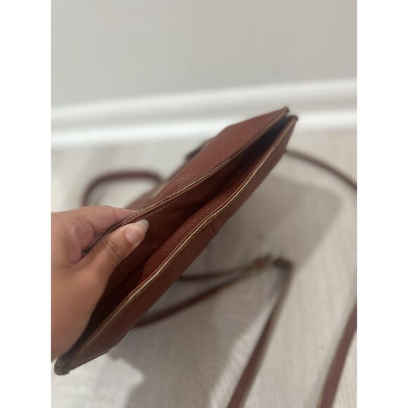 Kooba Satchel Crossbody Bag Womens Brown‎ Leather Top Handle Adjustable Strap - Picture 7 of 13